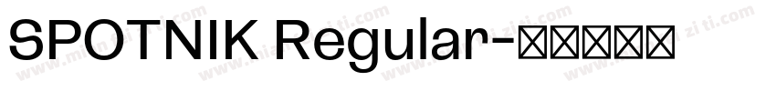 SPOTNIK Regular字体转换